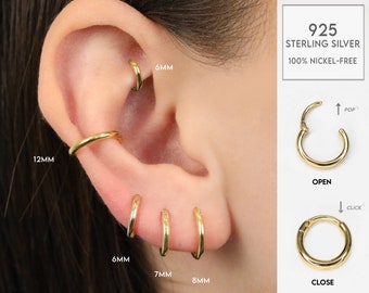 Orecchini a conchiglia in oro | Regalo alla moda per la fidanzata