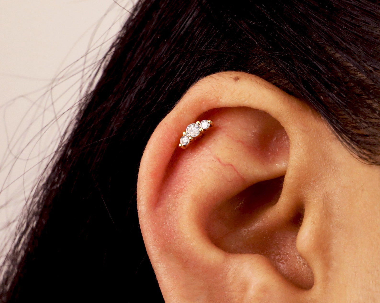 18G/16G Tiny Climber Cartilage Earring Tragus Stud Conch Etsy