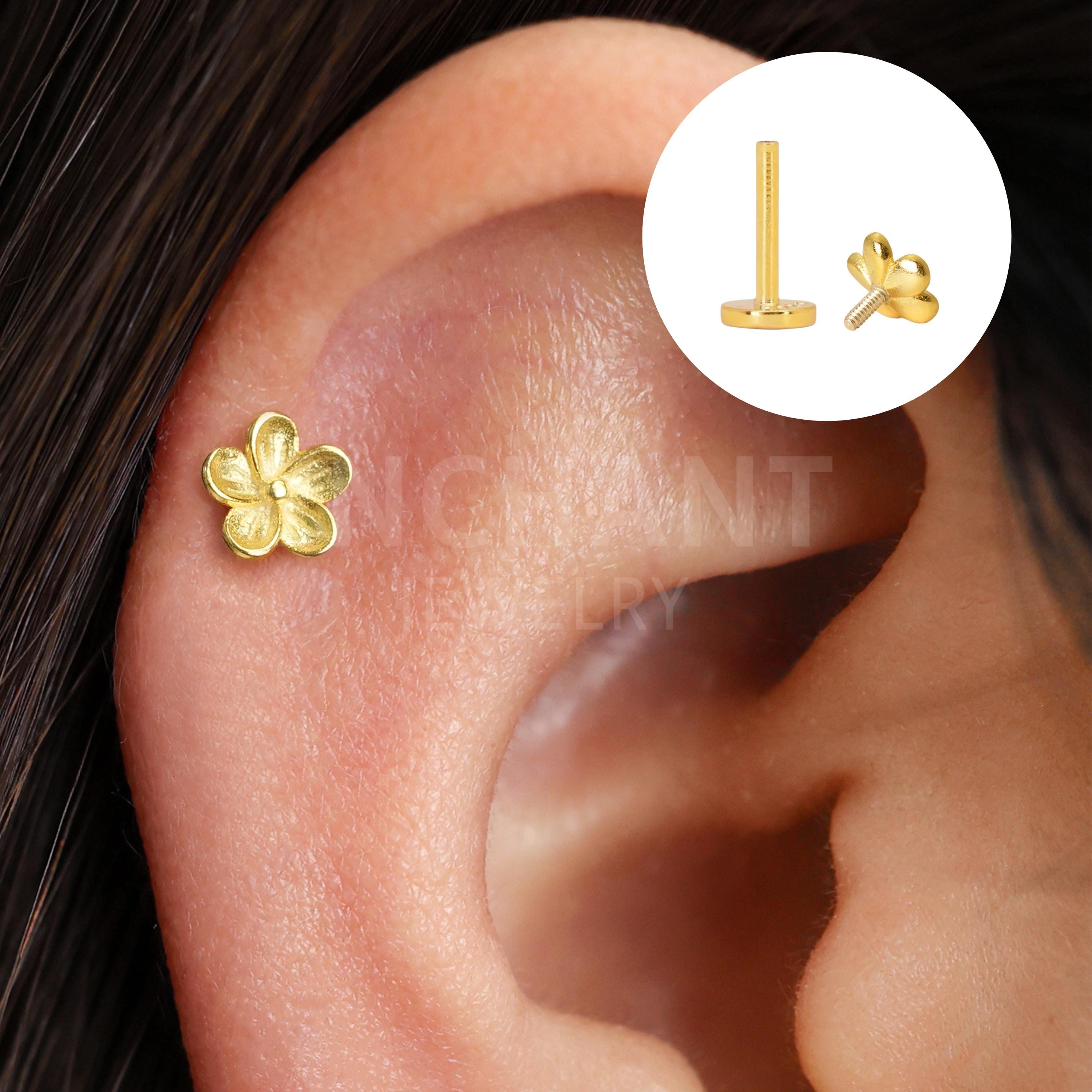 CERSLIMO Orecchini a cerchio in argento 925, in oro rosa e nero, set da uomo e donna, piccoli orecchini a cerchio con cartilagine, trago, helix, 8 mm, 10 mm, 12 mm, klein