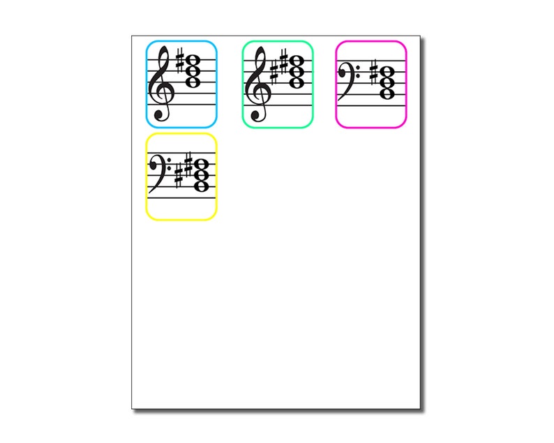 Board Game Piano Lesson Chords Flashcards image 5