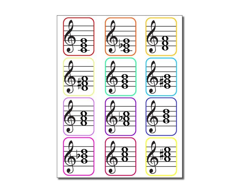 Board Game Piano Lesson Chords Flashcards image 2