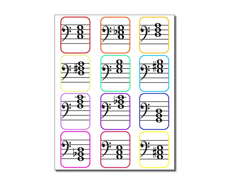 Board Game Piano Lesson Chords Flashcards image 4