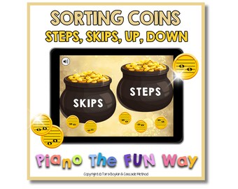 Boom Cards: Sorting Coins - Intervals & Direct (Steps, Skips, Up, Down)