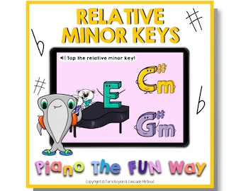 Boom Cards: Relative Minor Keys