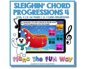 Boom Cards: Sleighing' Chord Progressions 4