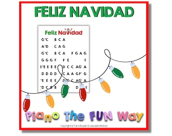 Piano Sheet:  Feliz Navidad