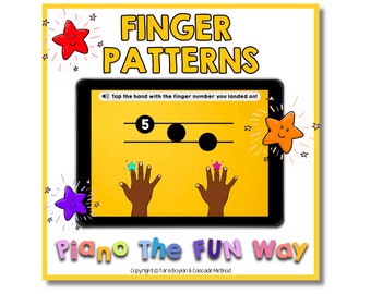 Boom Cards: Finger Patterns and Numbers for Right Hand