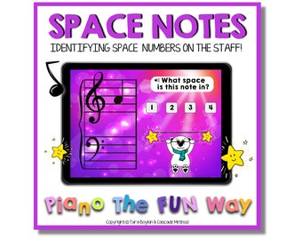 Boom Cards:  Space Notes