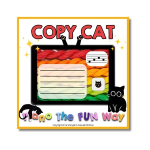 ブームカード：コピーキャット（五線譜に音符を書き写す）