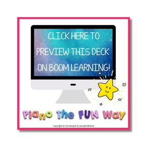 Boom Cards: Star Piano Keys C-D-E Free image 2