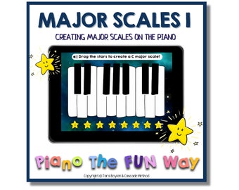 Boom Cards: Star Major Scales 1