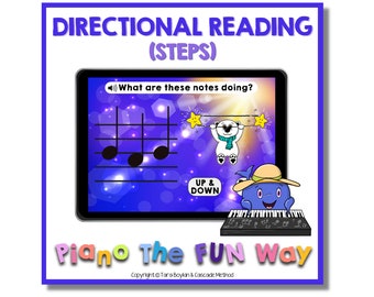 Boom Cards: Directional Reading (Steps)