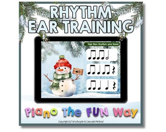 Boom Karte: Rhythmus Ohrschulung (Schneemann / Winter)