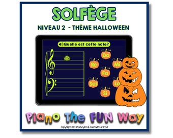 Boom Cards: Solfege Niveau 2 (Theme Halloween)