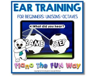 Boom Cards: Beginner Ear Training (Unisons-Octaves)