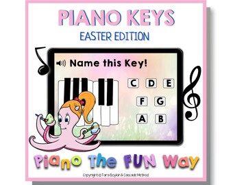 Boom Cards:  Piano Keys (Easter)