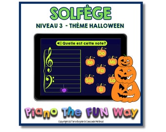 Boom Karten: Solfege Niveau 3 (Thema Halloween)