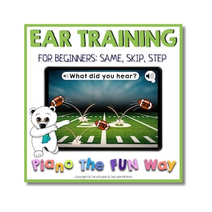 ブームカード: 初心者向け耳トレスポーツ版 (同じ、スキップ、ステップ)
