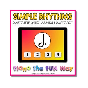 Boom Cards: Simple Rhythms What's Their Value image 1