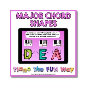 ブームカード: メジャーコードの形状 (三角形、フラットライン、曲線)