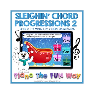 Boom Cards: progressioni di accordi "Sleighing" 2