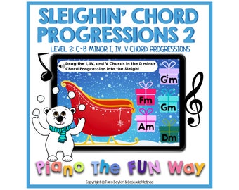Boom Cards:  Sleighing' Chord Progressions 2