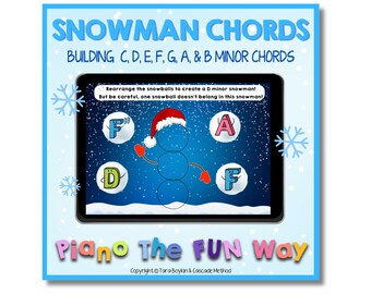Boom Cards: Snowman Chords (Minor)