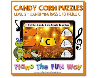 Boom Cards: Candy Corn Puzzles  Notes Level 2