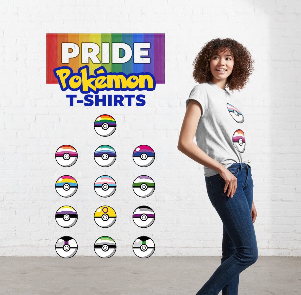 Pride Pokémon Tshirts Personalized With the Pride Colors of Etsy