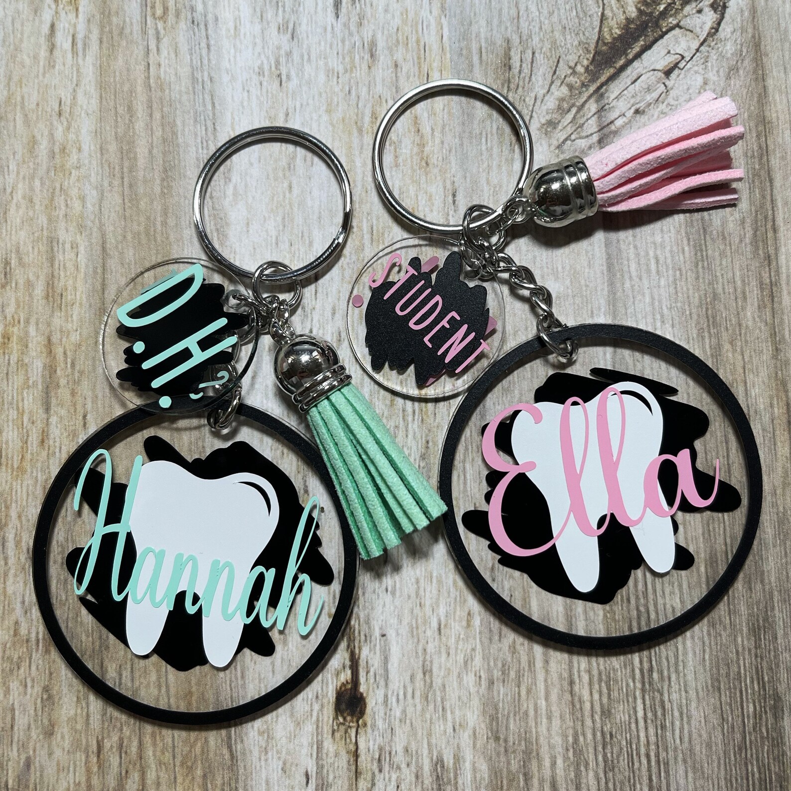 Dental Keychain Dental Assistant Gift Keychain Tooth Etsy