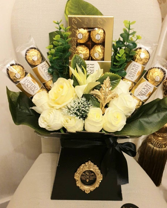 Gold on Black Chocolate Bouquet Gold on Black Chocolate Bouquet