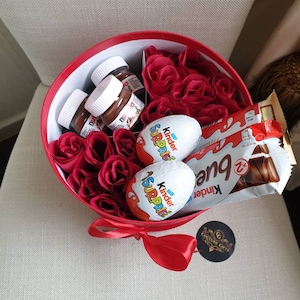 Mooie weelderige Banbury Red Kinder Yankee kaarsen hoedendoos chocolade cadeau