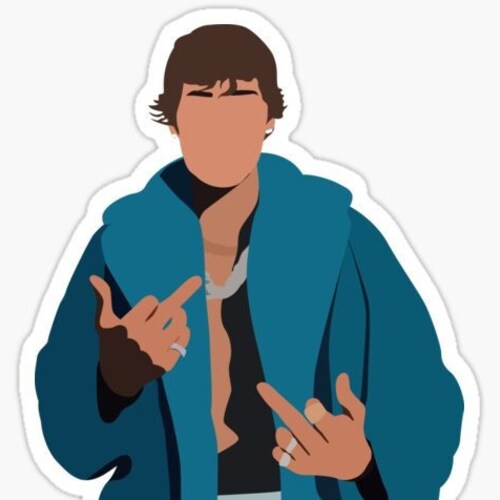 Drew House Justin Bieber Smiley Face Sticker - Etsy
