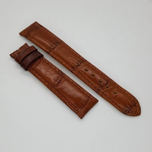 18mm Patek Philippe Brown Genuine Leather strap