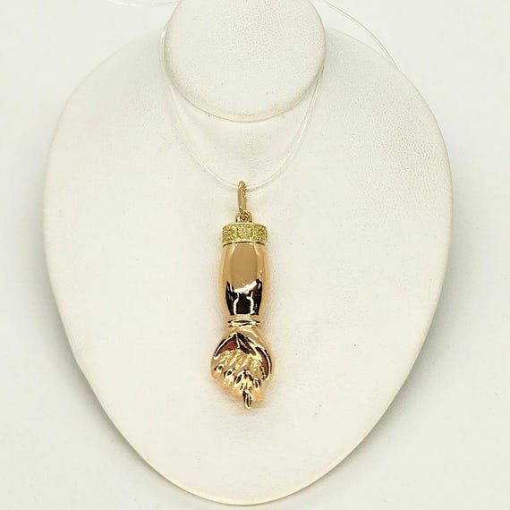 18K Gold Vintage Figa Pendant/ charm