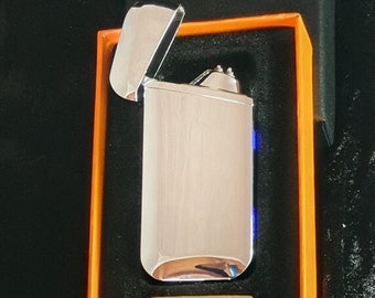 Arc lighter incl. text engraving with box and charging cable