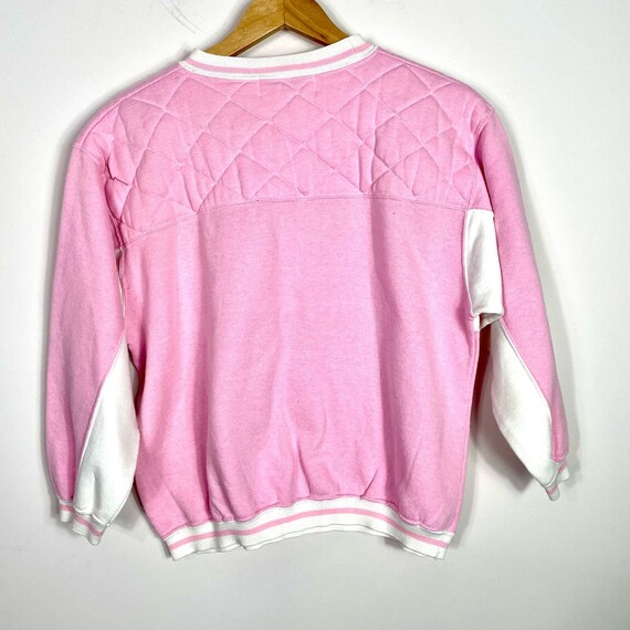 Vintage 80s pink sweatshirt - image 4