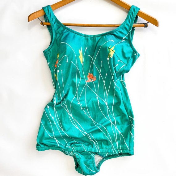 Pinup style swimsuit,60s one piece bathing suit, swim… Gem