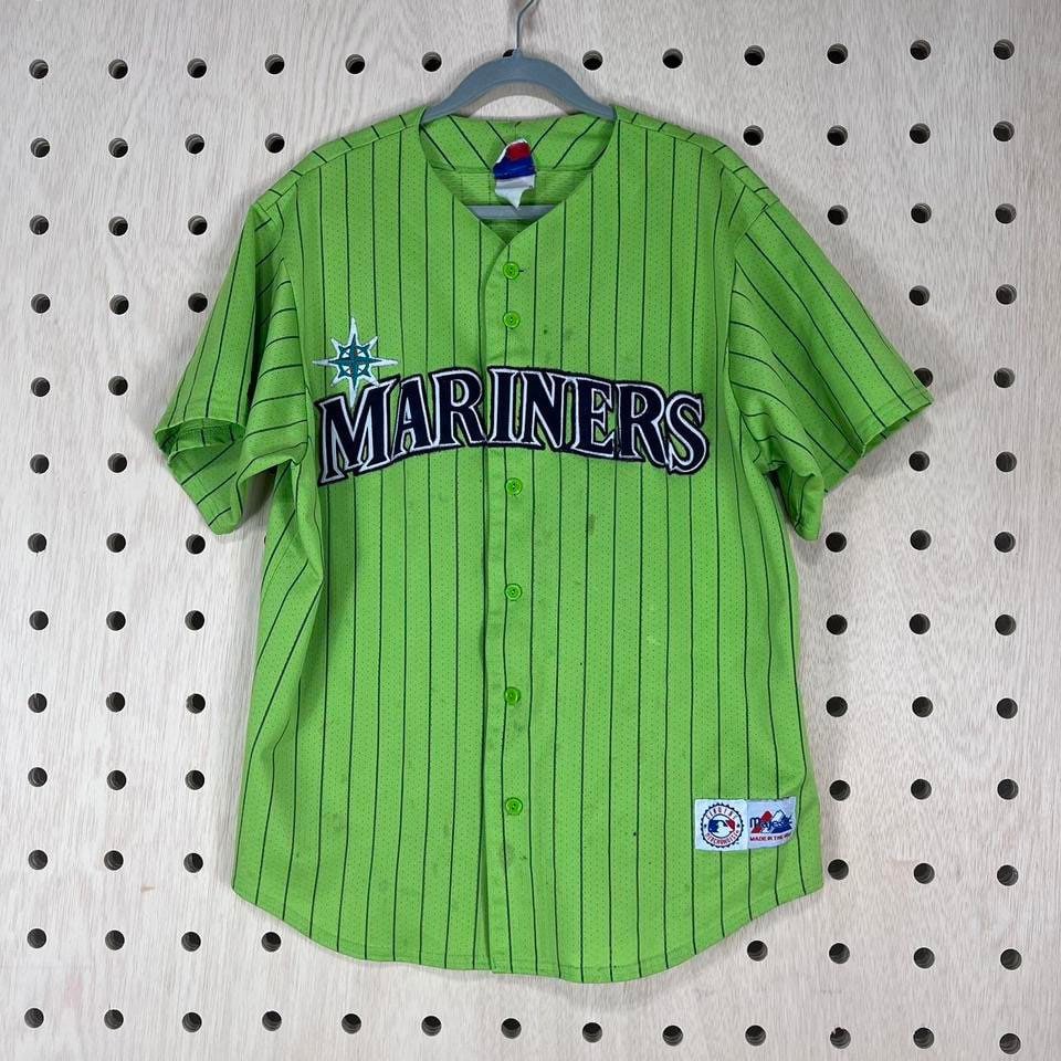 Vintage 90s Mariners Lime Green Jersey 