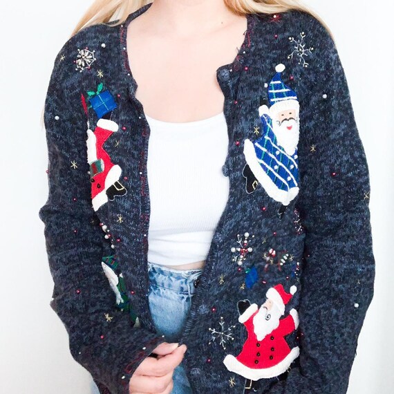 Vintage Christmas Cardigan - Etsy