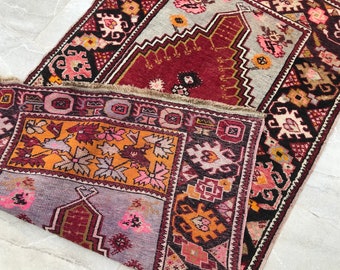 5x3 Vintage Turkish rug, Anatolian rug, 150x85 Cm, decorative rug,  Oushak rug,  hand made double knotted pure wool village made