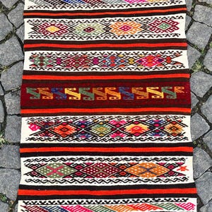 4x2 Hand made Kilim, Anatolian rug, 101x69 Cm, decorative rug Anatolian rug, Authentic rug vintage rug, pure sheep wool, wall and floor rug