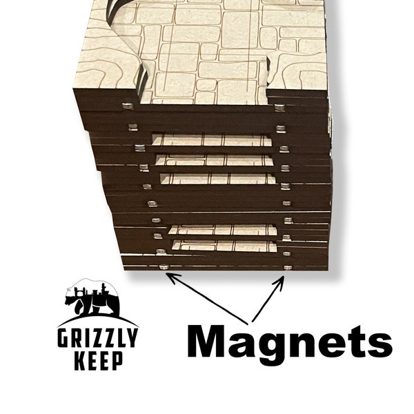 Magnetic Modular Dungeon Tiles (Add-ons for full set)