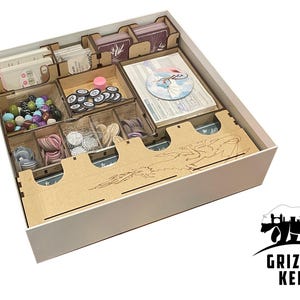 TowerRex Wyrmspan Board Game Organizer Insert - Storage For Cards, Tokens & Components (Fits Base Box) - View #7