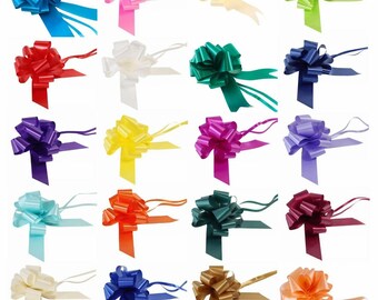 Christmas Pull Bow Kit Pull Bows and Poly Ribbon Gift Wrapping Bows are premade