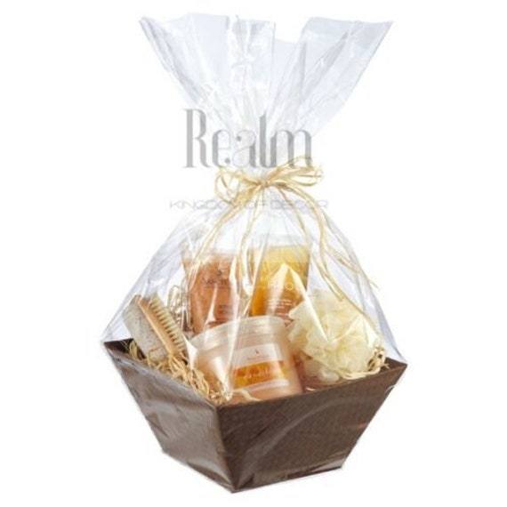 2 Meter Clear Sea Through Cellophane Wrapping Gift PaperHampers Wrap 