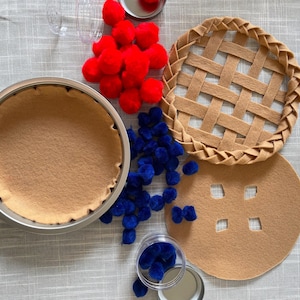 Juguete sensorial de pastel de fieltro