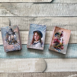 Mini Books Nautical, Junk Journal, printable, download, scrapbooking, A4