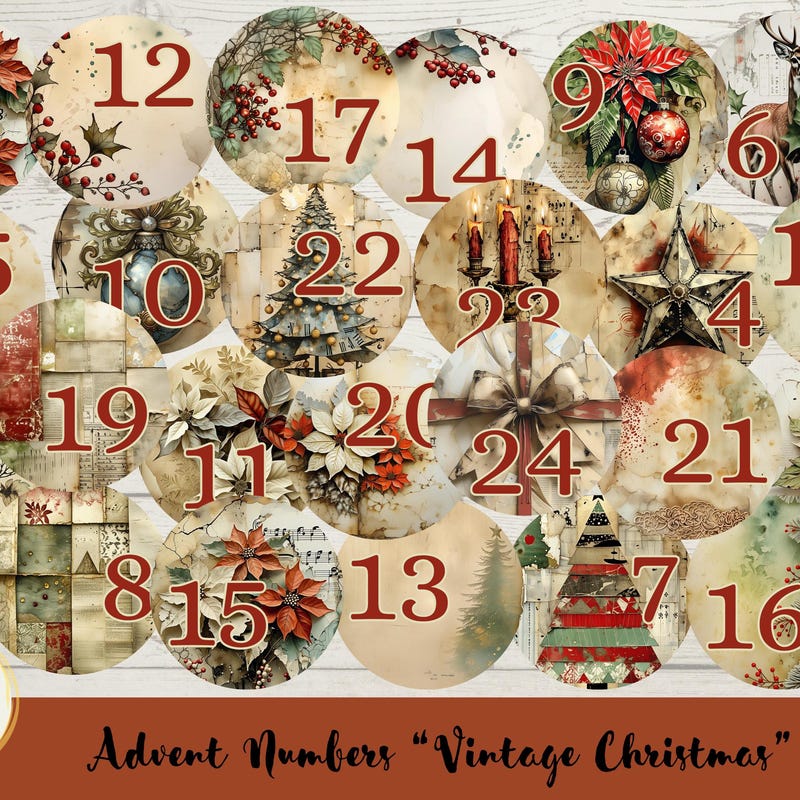Advent Numbers - Etsy