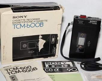 希少 SONY ソニー TCM-600 カセットレコーダー WALKMAN SONY Original SILVER Walkman TCM-600 VINTAGE | eBay